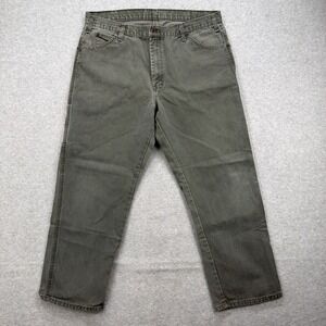 Dickies Pants Mens 38x30 Green Carpenter Work Utility Canvas Hammer Loop Y2K